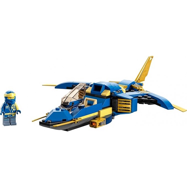  Lightning Jet EVO 71784, Upgradable Toy Plane, Ninja Airplane Building Set, Collectible Birthday Gift Idea for Grandchildren, Kids, Boys and Girls Ages 7 and Up