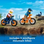 City 4x4 Off-Roader Adventures 60387 Building Toy - Camping Set Including Monster Truck Style Car with Working Suspension and Mountain Bikes, 2 Minifigures, Vehicle Toy for Kids Ages 6+